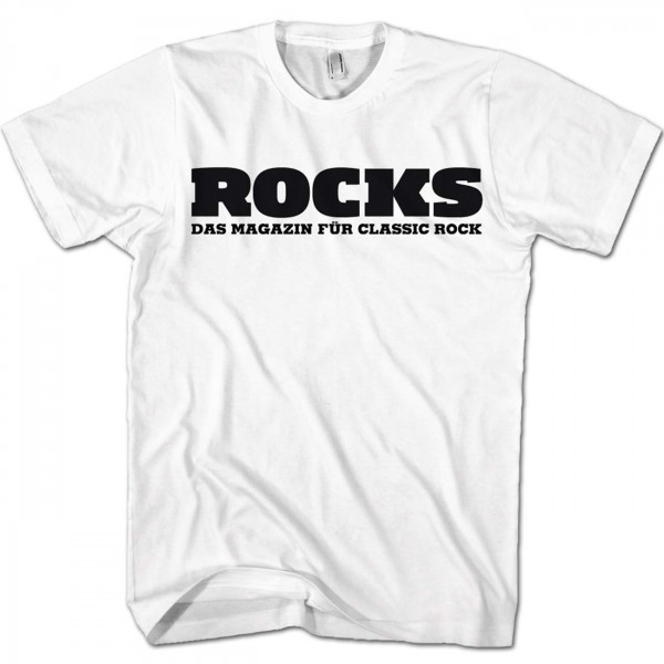 ROCKS T-Shirt weiß aus Baumwolle mit ROCKS Logo
